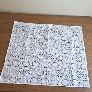 Heyne Bogut White Eyelet Scarf/ Bandana